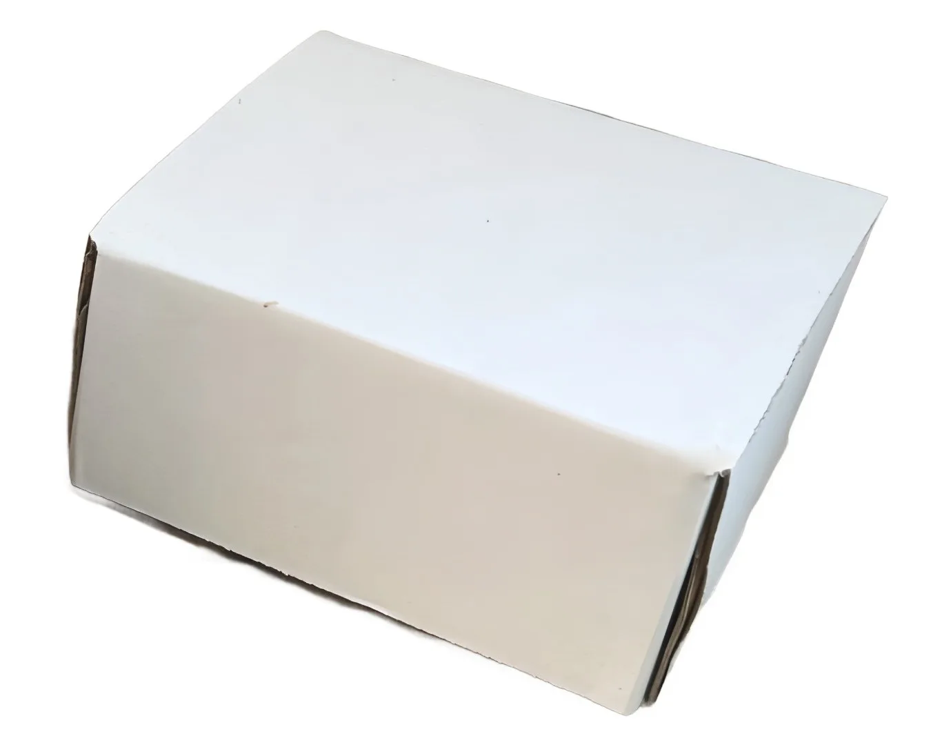 100 x White Cardboard Boxes Die-Cut 140mm x 115mm x 70mm